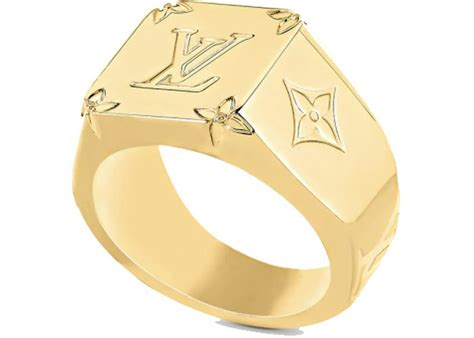 louis vuitton monogram signet ring|louis vuitton inclusion ring.